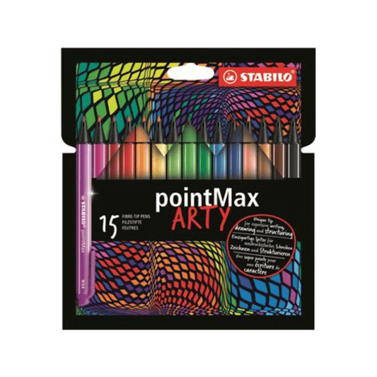 Alpha 55 Lot de 15 Feutres STABILO PointMax Couleurs