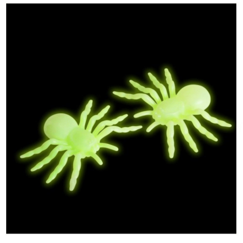 Alpha 55 Lot de 2 araignées "Glow in the dark" d’Halloween