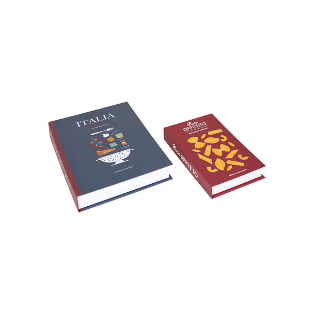Alpha 55 Lot de 2 boîtes livre Della rangement déco
