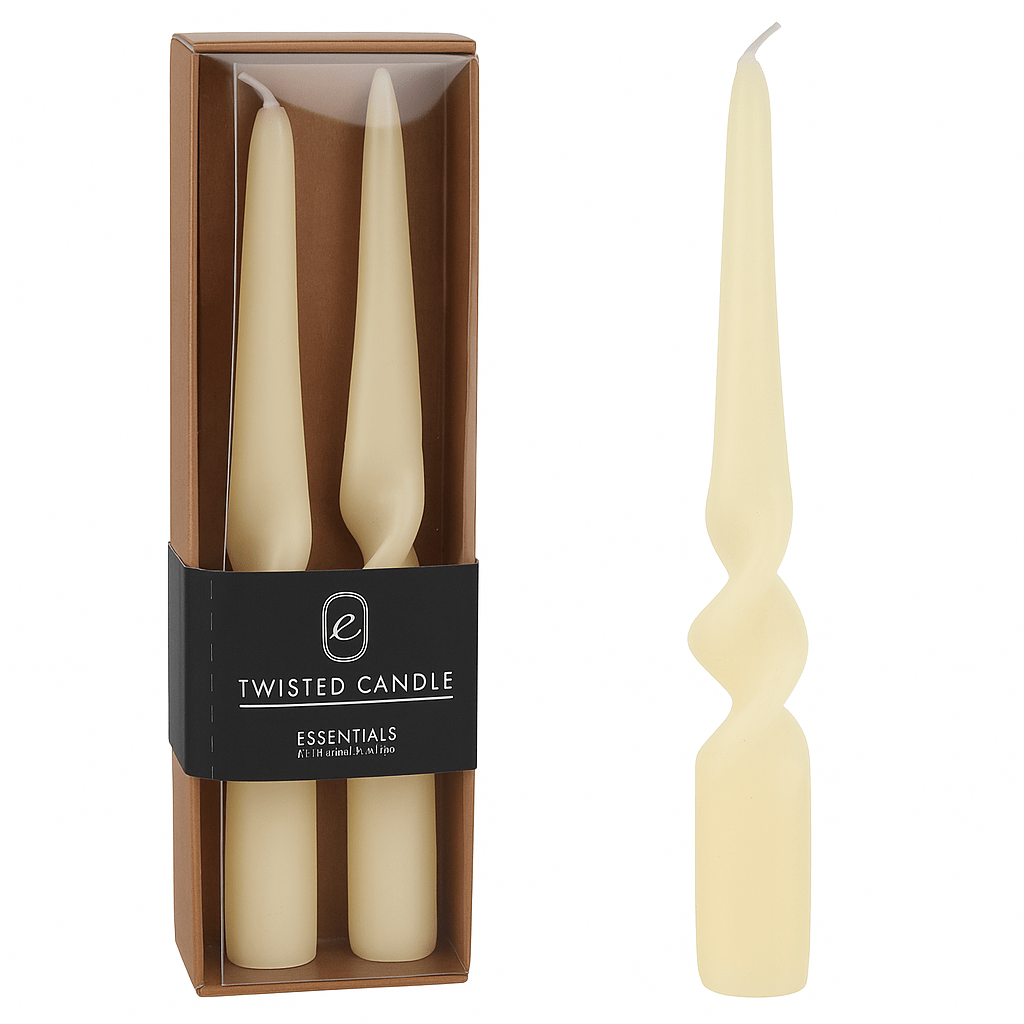 Alpha 55 Lot de 2 bougies torsadées