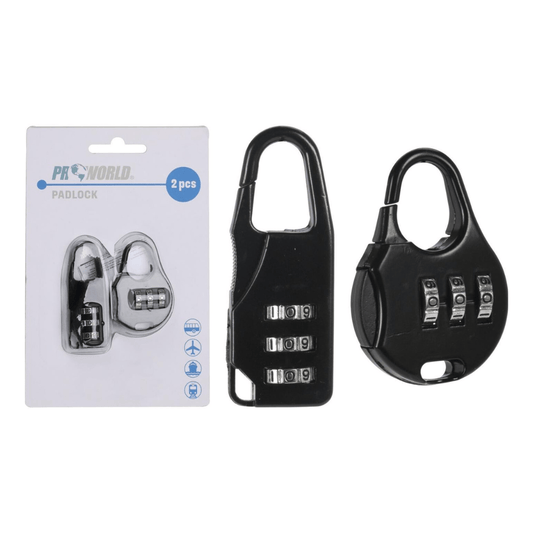Alpha 55 Lot de 2 cadenas à bagages à code sécurité