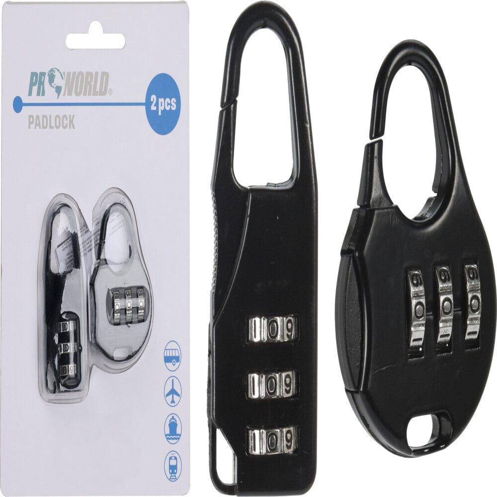 Alpha 55 Lot de 2 cadenas à bagages avec code