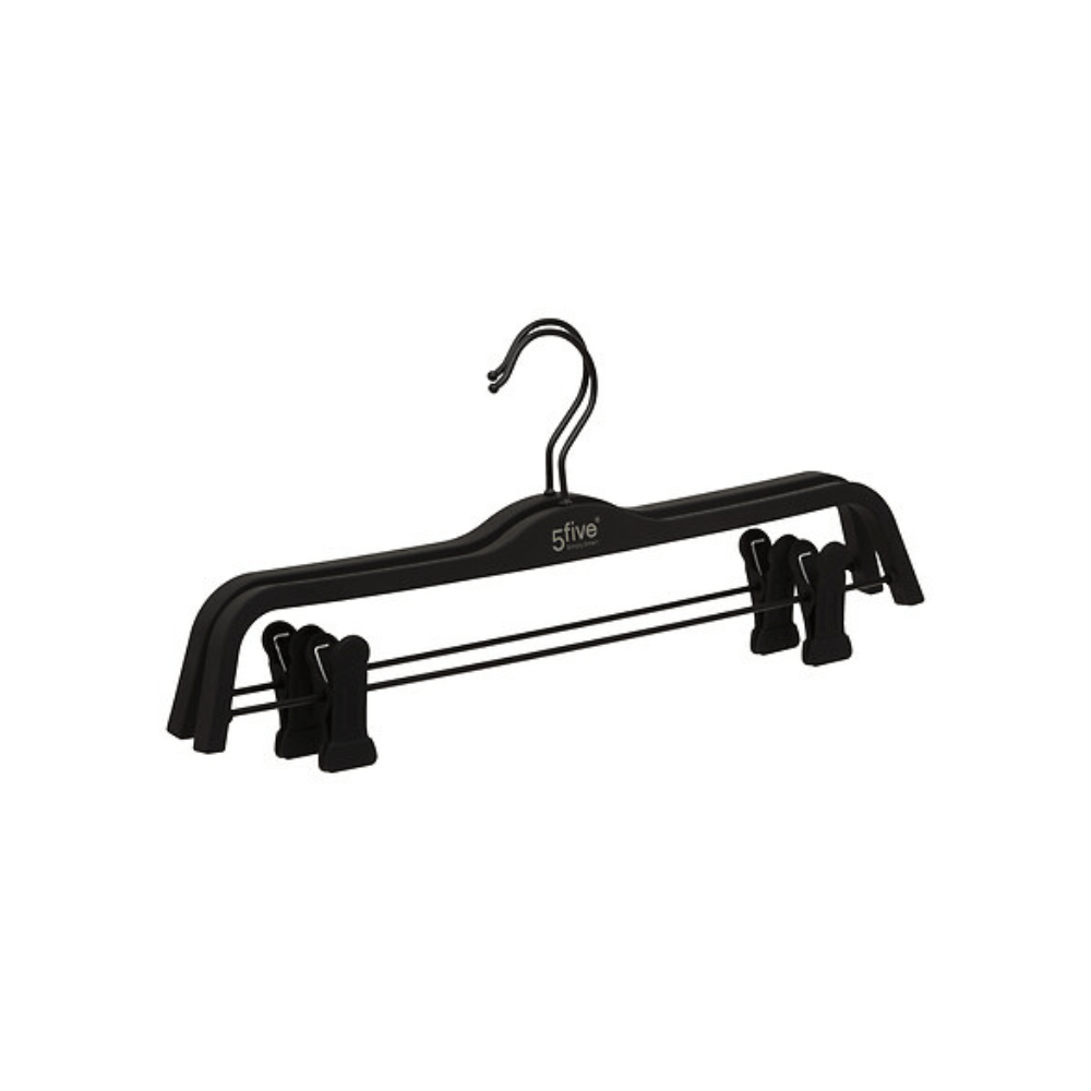 Alpha 55 Lot de 2 Cintres Hang'clip 37,5 cm Noirs