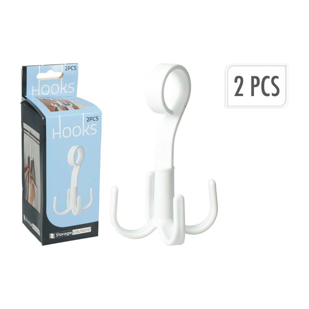 Alpha 55 Lot de 2 Crochets Suspendus en PP avec 4 Accroches