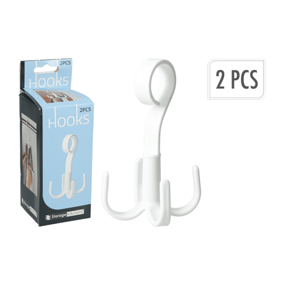Alpha 55 Lot de 2 Crochets Suspendus en PP avec 4 Accroches