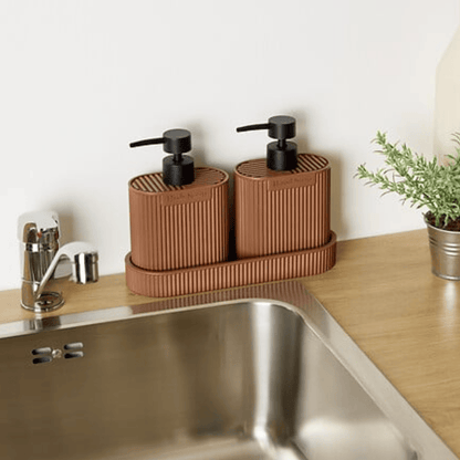 Alpha 55 Lot de 2 Distributeurs de Savon Terra 0,375 L
