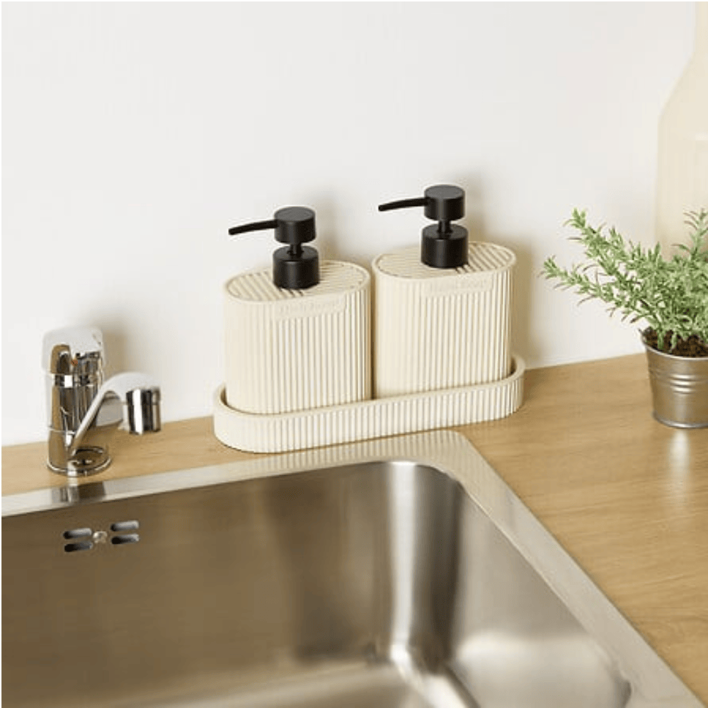 Alpha 55 Lot de 2 Distributeurs de Savon Terra 0,375 L