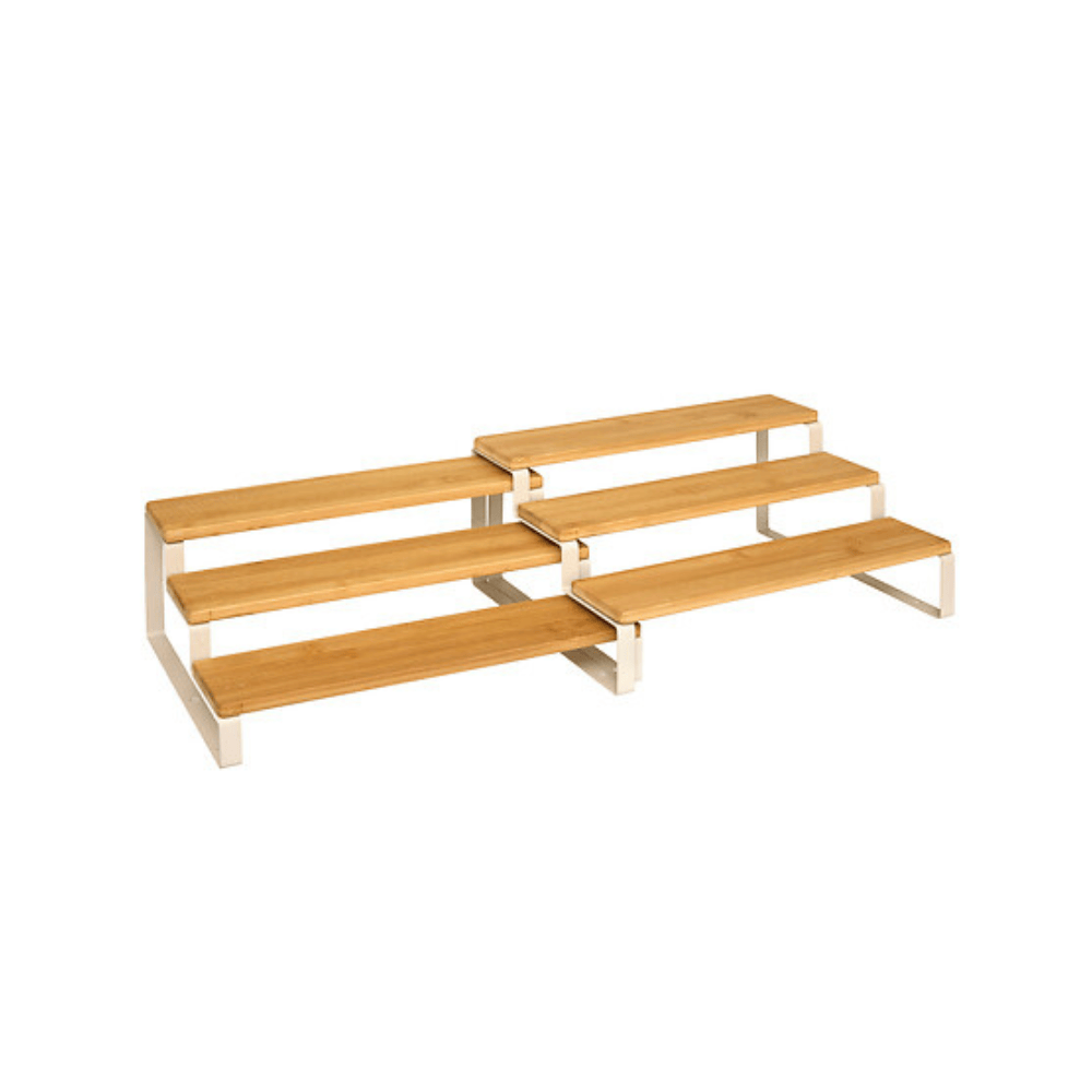 Alpha 55 Lot de 2 étagères épices extensible Ordera en bambou