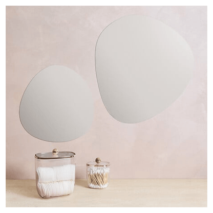Alpha 55 Lot de 2 Miroirs Galet Décoratifs