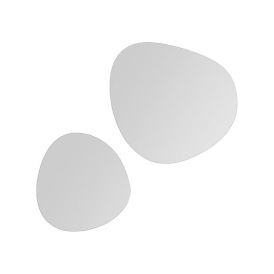 Alpha 55 Lot de 2 Miroirs Galet Décoratifs