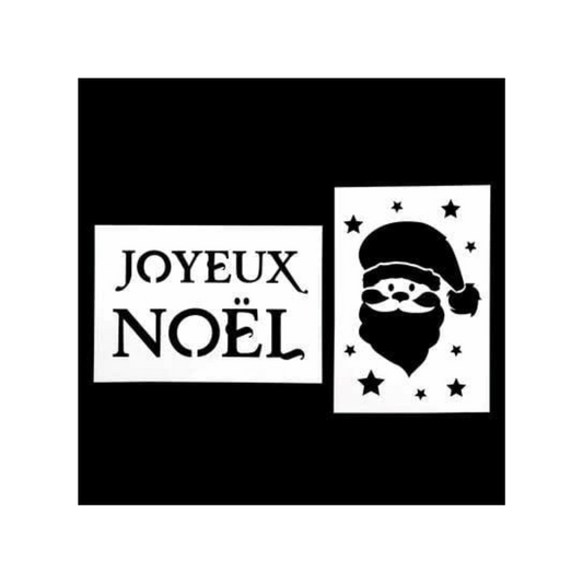 Alpha 55 Lot de 2 pochoirs – Accessoire créatif et décoratif Noël