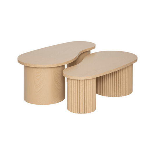 Alpha 55 Lot de 2 Tables Basses Gigognes Soleya