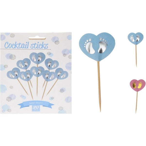 Alpha 55 Lot de 20 piques Baby Shower