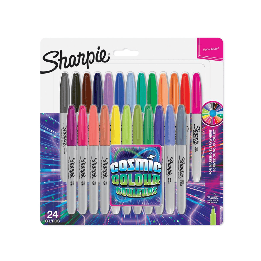 Alpha 55 Lot de 24 Marqueurs Sharpie Couleurs Assorties
