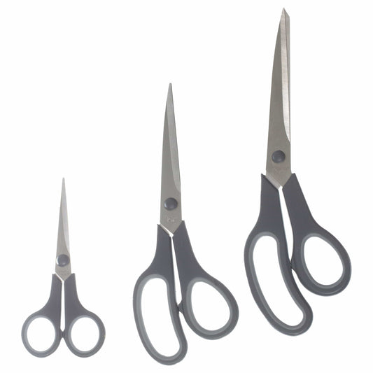 Alpha 55 Lot de 3 ciseaux  multi-usage essentiel gris