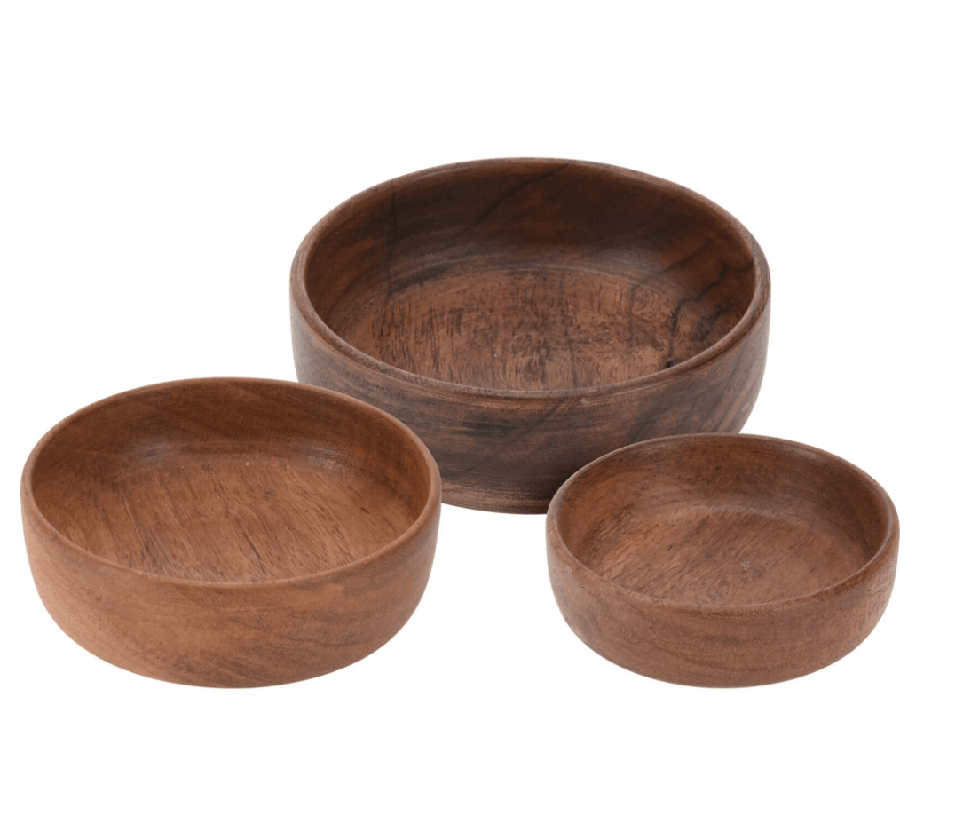 Alpha 55 Lot de 3 coupes en bois