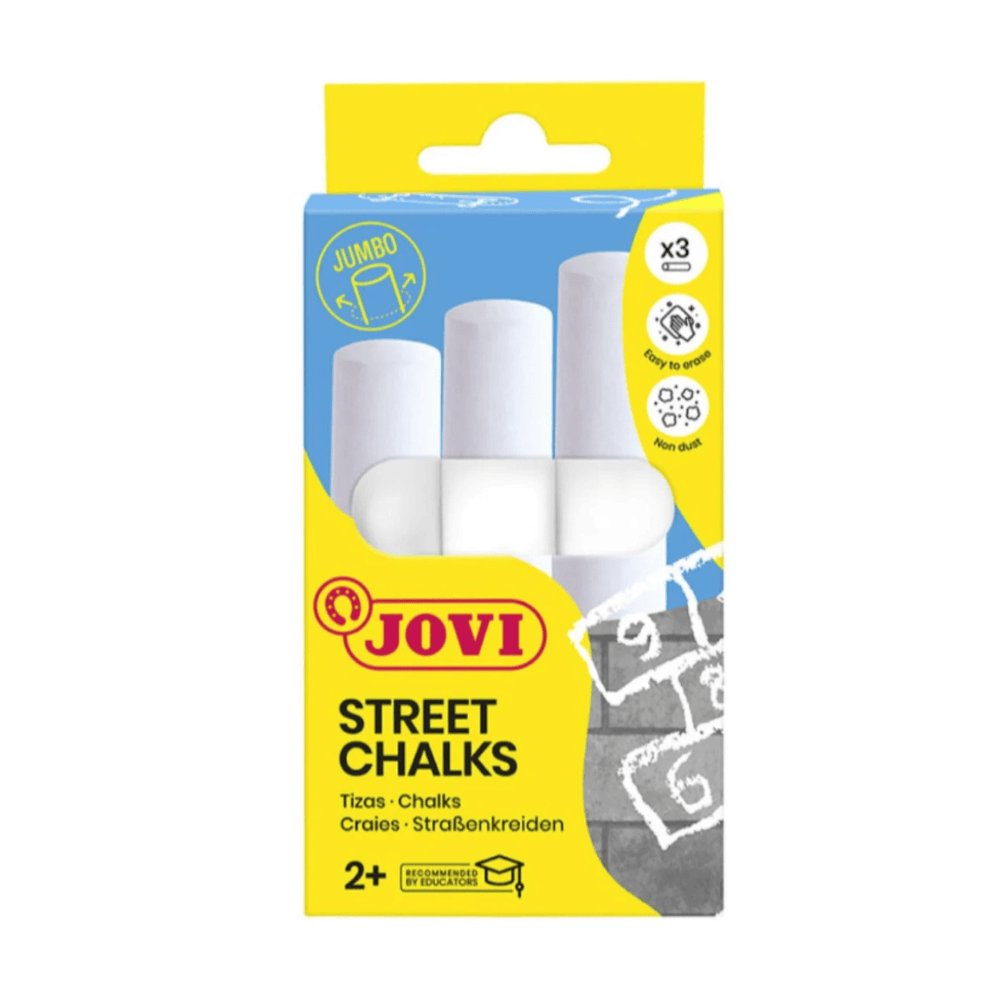 Alpha 55 Lot de 3 Craies Street Jumbo JOVI Blanches