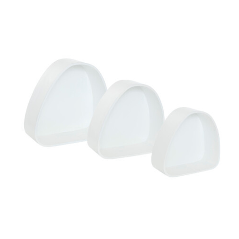 Alpha 55 Lot de 3 Étagères Sien Blanc Modernes
