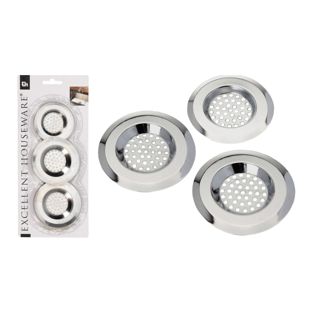 Alpha 55 Lot de 3 filtres d’évier pratiques et anti-bouchon