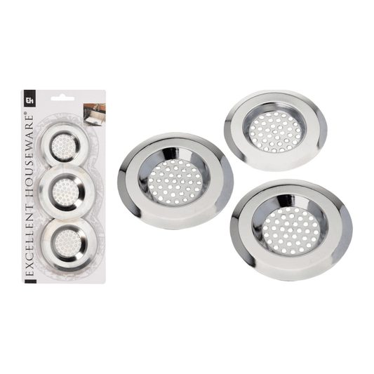 Alpha 55 Lot de 3 filtres d’évier pratiques et anti-bouchon