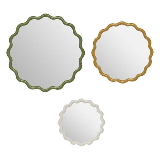 Alpha 55 Lot de 3 miroirs vague Judy – Design rond & moderne