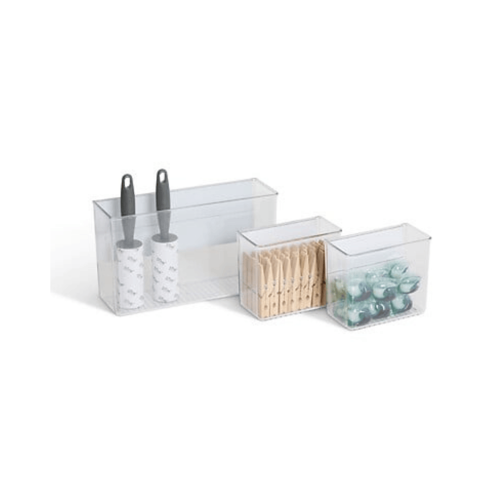Alpha 55 Lot de 3 organiseurs magnétiques transparent