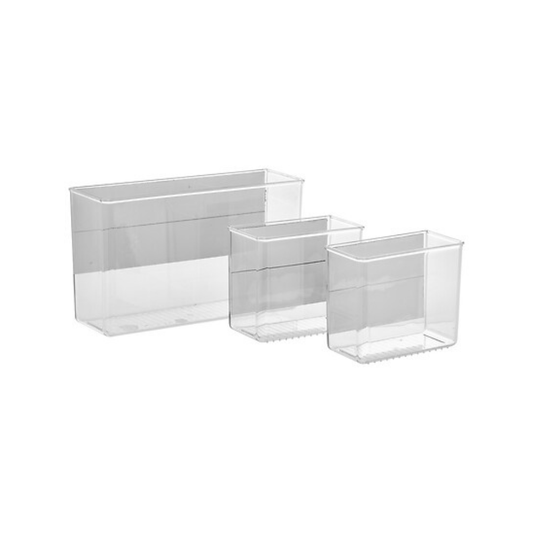Alpha 55 Lot de 3 organiseurs magnétiques transparent