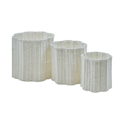 Alpha 55 Lot de 3 paniers de rangement Bloomy