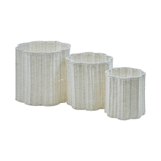 Alpha 55 Lot de 3 paniers de rangement Bloomy