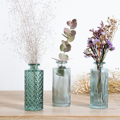 Alpha 55 Lot de 3 soliflores en verre