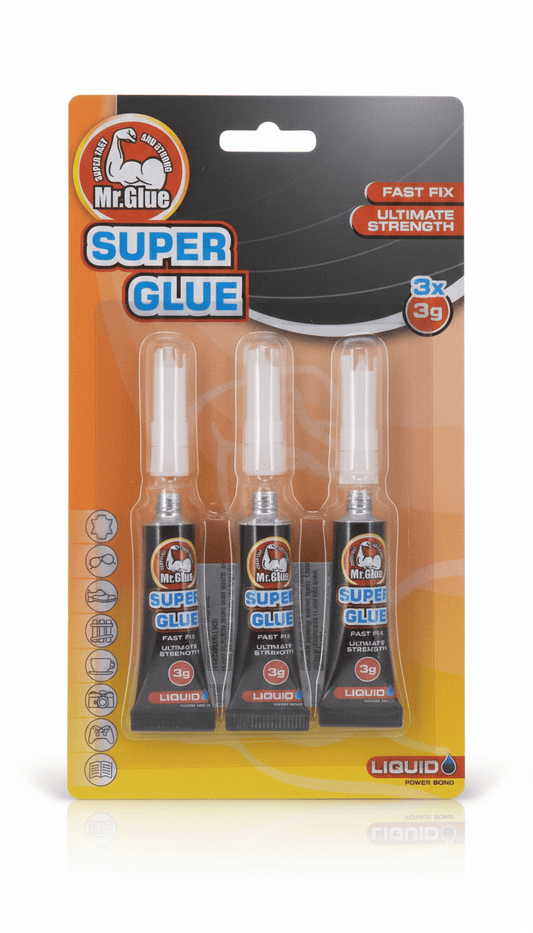 Alpha 55 Lot de 3 tubes super colle 3 g multi-usages