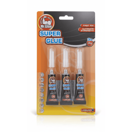 Alpha 55 Lot de 3 tubes super colle 3 g multi-usages