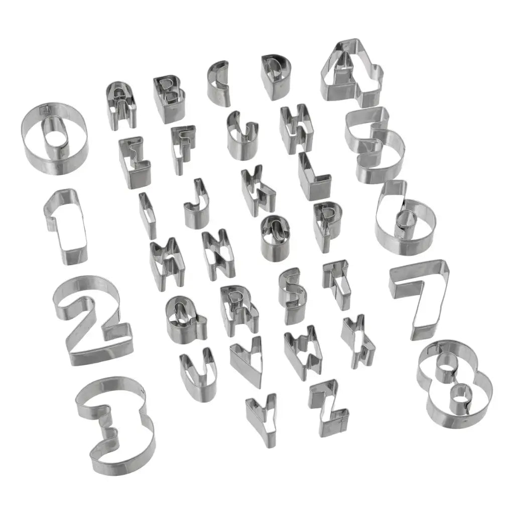 Alpha 55 Lot de 35 emporte-pièces chiffres et lettres