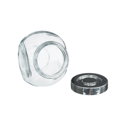 Alpha 55 Lot de 4 Bocaux à Épices Verre & Inox – Chic & Hermétique