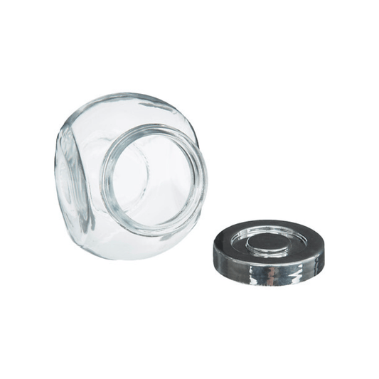 Alpha 55 Lot de 4 Bocaux à Épices Verre & Inox – Chic & Hermétique