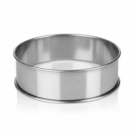 Alpha 55 Lot de 4 Cercles à Tartelette en Inox Premium