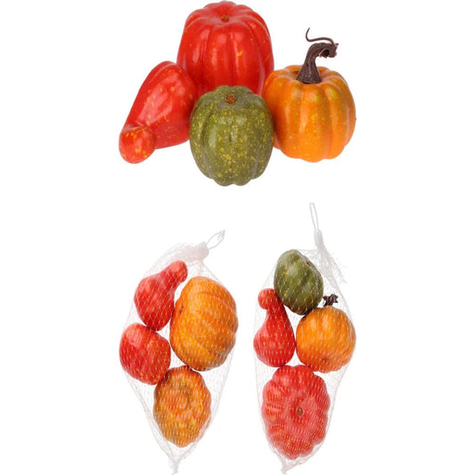 Alpha 55 Lot de 4 citrouilles décoratives d’automne