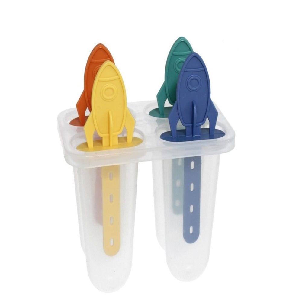 Alpha 55 Lot de 4 moules à glace fusée