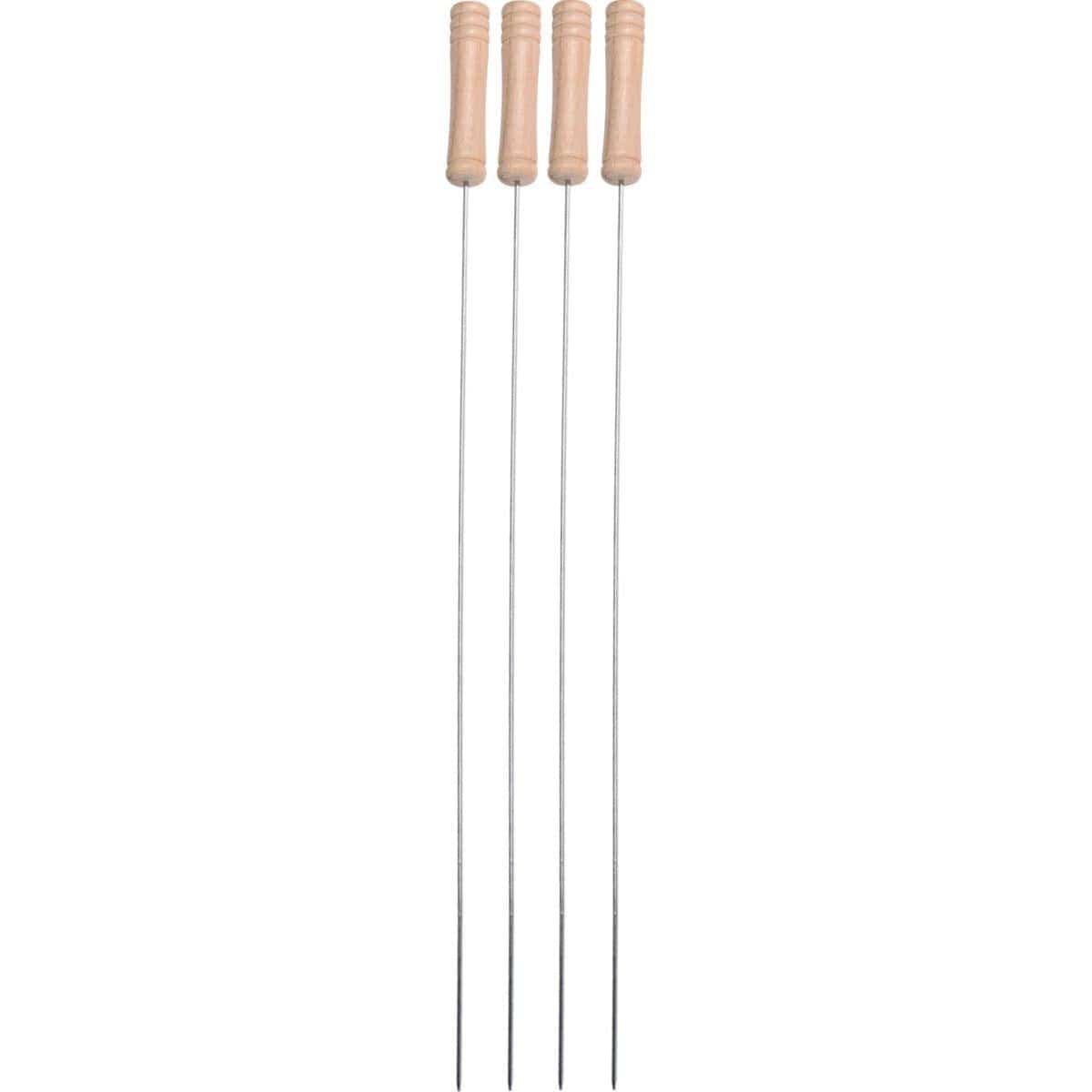 Alpha 55 Lot de 4 piques brochettes pour barbecue 40 cm