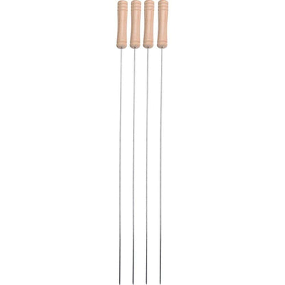 Alpha 55 Lot de 4 piques brochettes pour barbecue 40 cm