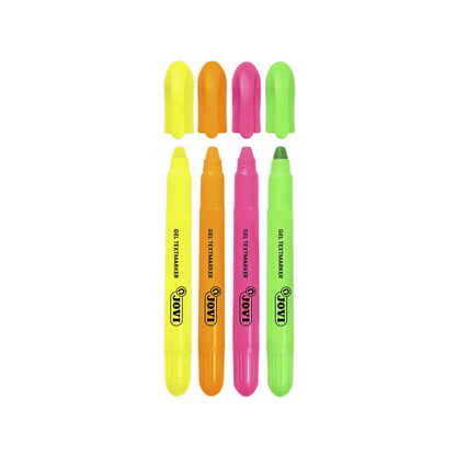 Alpha 55 Lot de 4 Surligneurs Gel JOVI – Couleurs Assorties