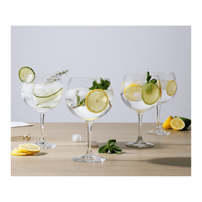 Alpha 55 Lot de 4 Verres à Gin 70 cl Élégants en Verre