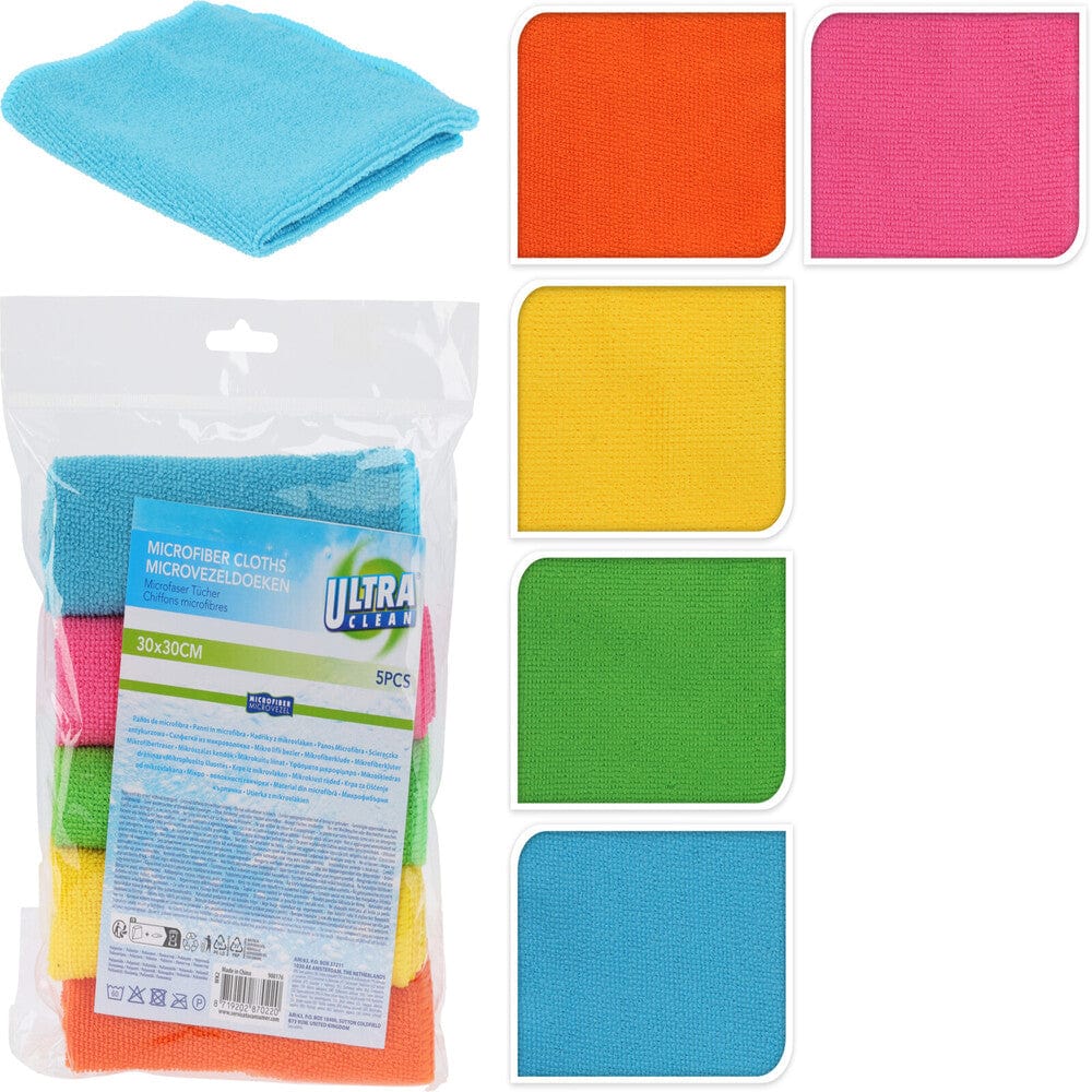 Alpha 55 Lot de 5 chiffons de nettoyage en microfibre