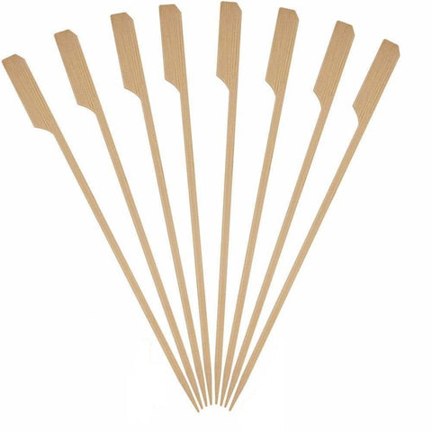 Alpha 55 Lot de 50 piques brochettes pour barbecue en bambou 25 cm