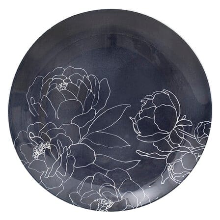 Alpha 55 Lot de 6 assiettes plates en porcelaine