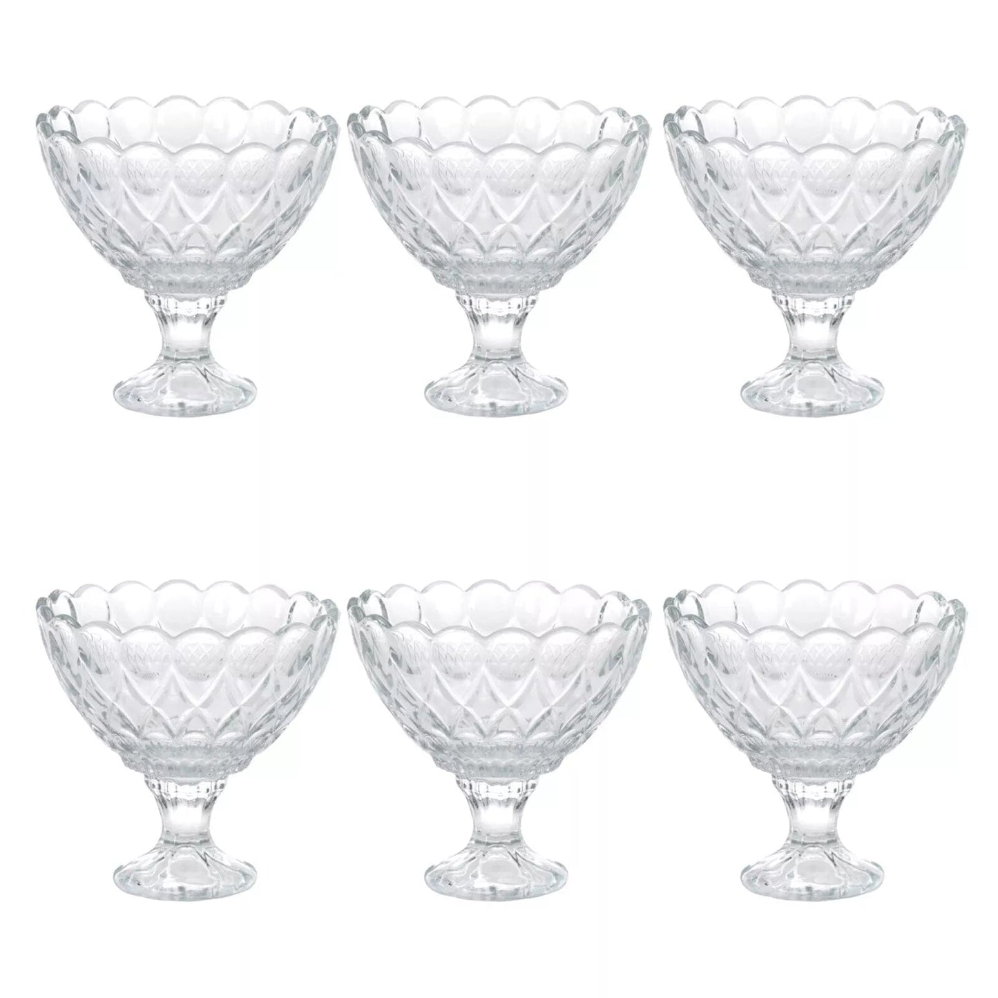 Alpha 55 Lot de 6 coupes en verre