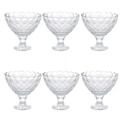 Alpha 55 Lot de 6 coupes en verre