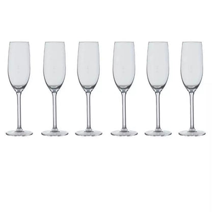 Alpha 55 Lot de 6 flûtes à champagne en verre