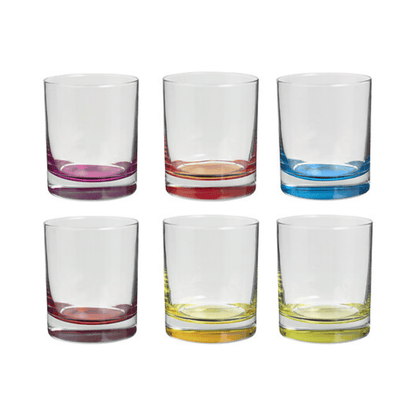 Alpha 55 Lot de 6 Gobelets Bas Colori'Eau 30 cl en Verre