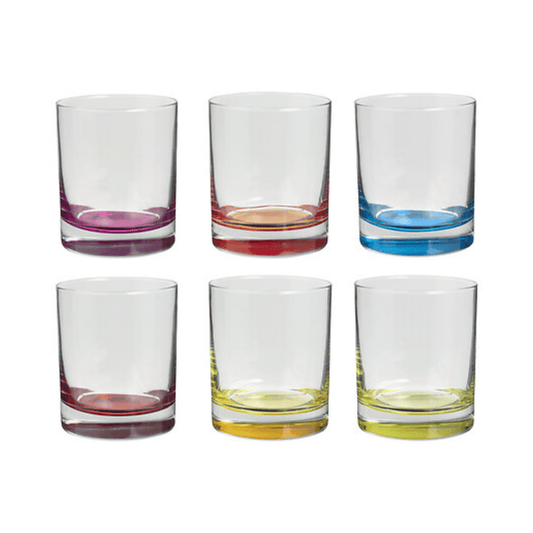 Alpha 55 Lot de 6 Gobelets Bas Colori'Eau 30 cl en Verre